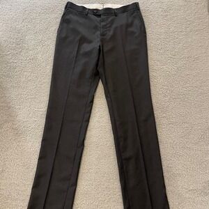 Suitsupply Wool Dress Pants Mens 34x34 Gray Vitale Barberis Canonico Super 110s